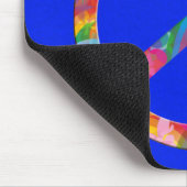 花の力の平和 |王室の（ばちゃばちゃ）跳ねる マウスパッド (コーナー)