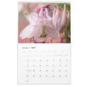 花の力 カレンダー (1月 2027)