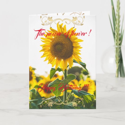 花の力 カード (正面)