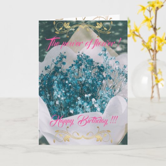 花の力 カード (黄色い花)