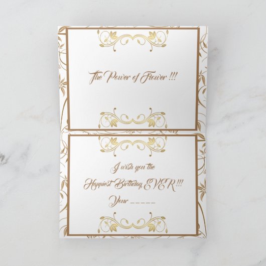 花の力 カード (内部)