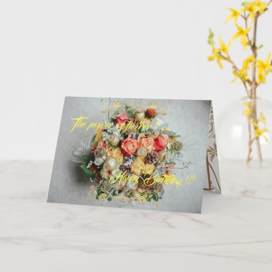 花の力 カード (黄色い花)