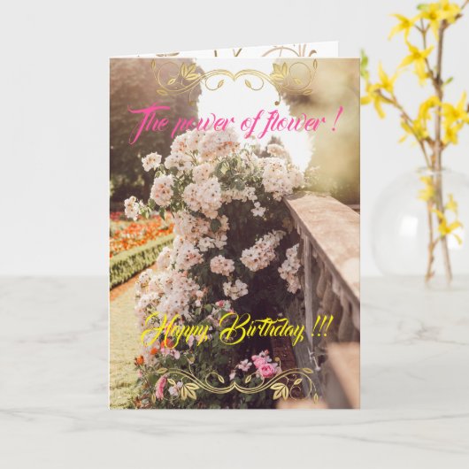 花の力 カード (黄色い花)