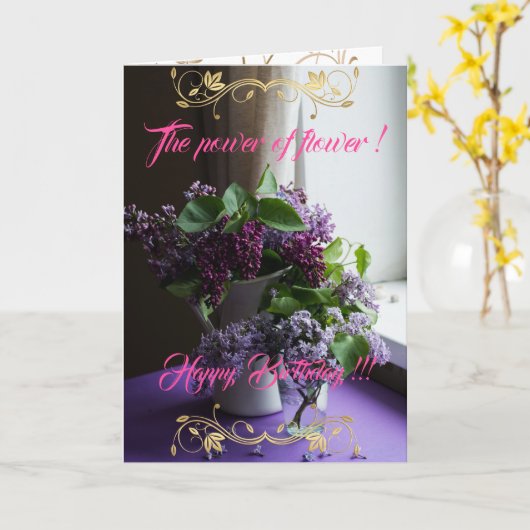 花の力 カード (黄色い花)