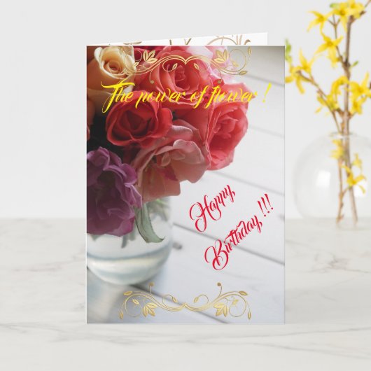 花の力 カード (黄色い花)