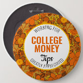 花の力|ヒントを見る |大学のお金 缶バッジ (正面&裏面)