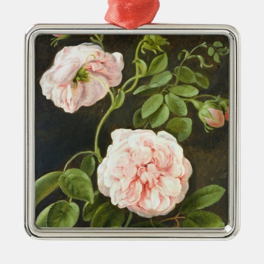 花の勉強 メタルオーナメント (正面)