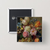 花の勉強 缶バッジ (正面&裏面)