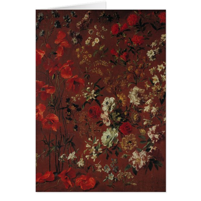 花の勉強、1720年 (正面)