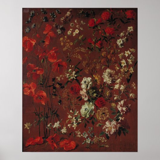 花の勉強, 1720 ポスター (正面)