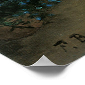 花の勉強Frederic Bazilleヴィンテージ・アート ポスター (角)