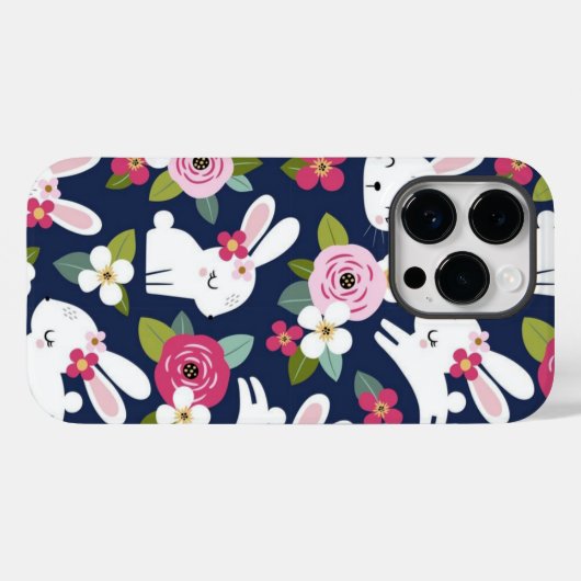 花の動物 Case-Mate iPhoneケース (裏面 (横))