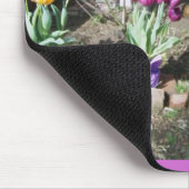 花の匂いを嗅ぐために時間がかかる マウスパッド (コーナー)