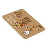 花の匂いを嗅ぐ マグネット (右側)