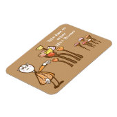 花の匂いを嗅ぐ マグネット (左側)