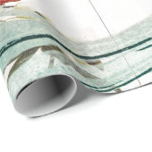 花の包装紙を持つ白鳥 ラッピングペーパー (ロールコーナー)