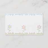 花の十字のステッチは名刺を制作します 名刺 (裏面)