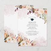花の卒業クラス2025 卒業パーティー 招待状 (正面/裏面)