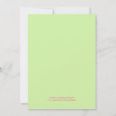 花の卒業写真招待状 招待状 (裏面)