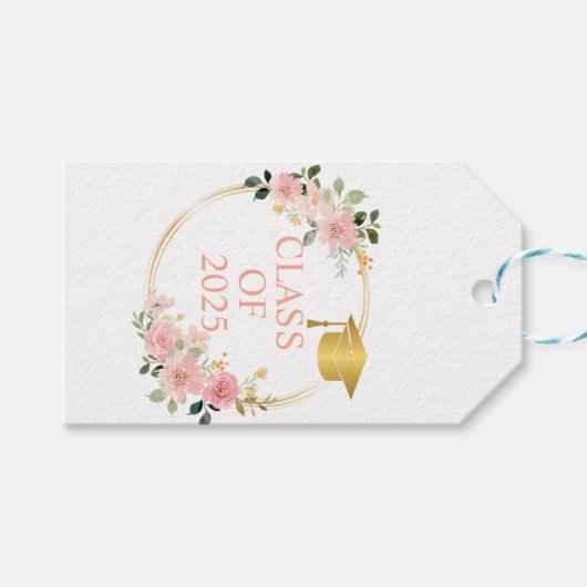 花の卒業式 2025年 ギフトタグ (正面(横))