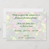 花の印象の夏至の招待状 招待状 (裏面)