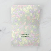 花の印象の夏至 カード (内部)