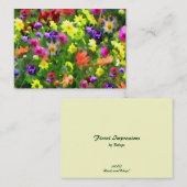 花の印象ATC 名刺 (正面/裏面)