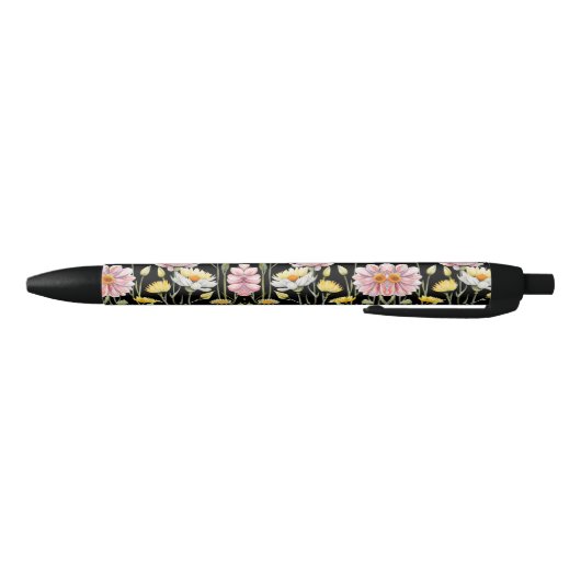 花の反射 黒ボールペン (ボトム)
