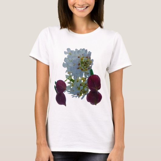 花の反射 Tシャツ (正面)
