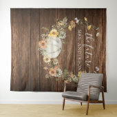 花の収穫のカボチャのウェディング用背景写真ブース タペストリー (インサイチュ(横))