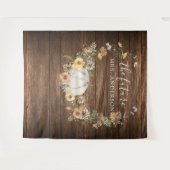 花の収穫のカボチャのウェディング用背景写真ブース タペストリー (正面(横))