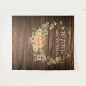 花の収穫のカボチャのウェディング用背景写真ブース タペストリー (正面(横))