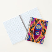 花の合唱団の模様 – アールヌーボー手帳 ノートブック (内部)