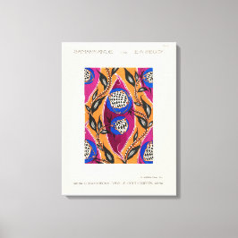 花の合唱団の模様(アールヌーボー) キャンバスプリント