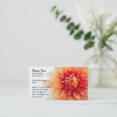 花の名刺テンプレート 名刺 (スタンド正面)