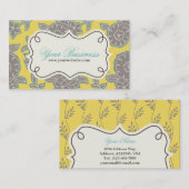 花の名刺、プロフィールカード 名刺 (正面/裏面)