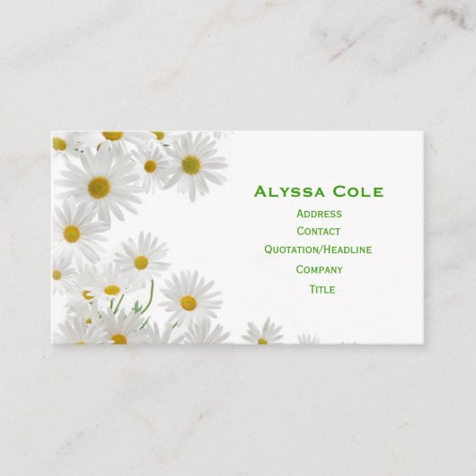 花の名刺 名刺 (正面)