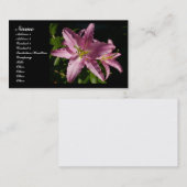 花の名刺 名刺 (正面/裏面)