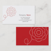 花の名刺 名刺 (正面/裏面)