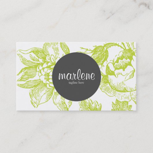 花の名刺 名刺 (正面)