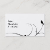 花の名刺 名刺 (裏面)