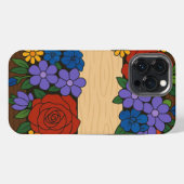 花の名前ラベル iPhoneケース (裏面横)
