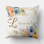 花の名前 クッション (正面)