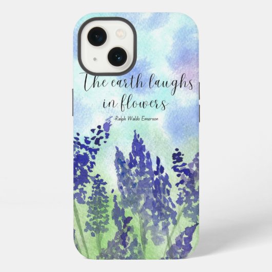 花の名言iPhoneケース iPhoneケース (裏面)