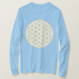 花の命の聖幾何学の女性のシャツ Tシャツ