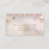 花の命の蓮の花オーナメント  名刺 (裏面)