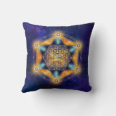 花の命メルカバスター – 聖幾何学 クッション (裏面)