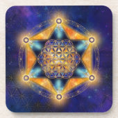 花の命メルカバスター – 聖幾何学 コースター (正面)
