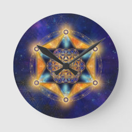 花の命メルカバスター – 聖幾何学 ラウンド壁時計