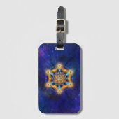 花の命メルカバスター – 聖幾何学 ラゲッジタグ (正面縦)